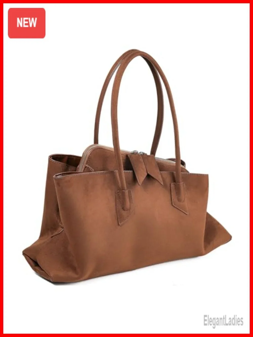 Faux Suede Large Tote Hobo Bag Work Travel Shoulder Handbag